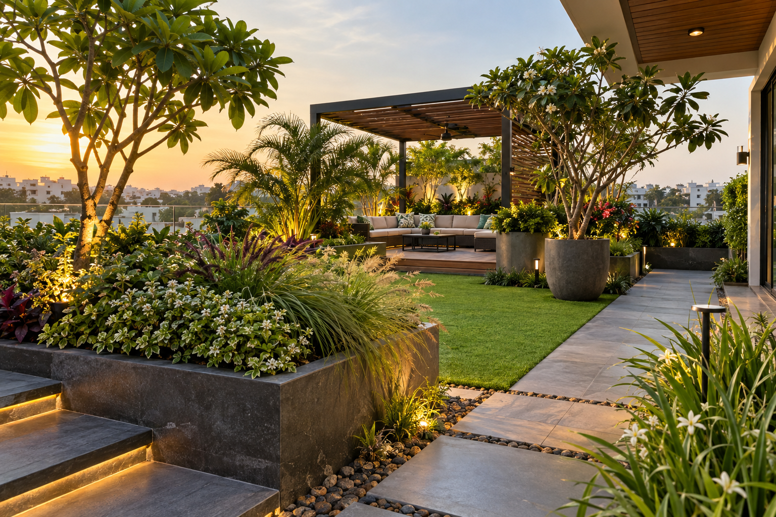 Terrace garden